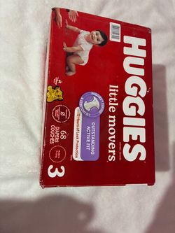 Huggies little movers diapers size 3