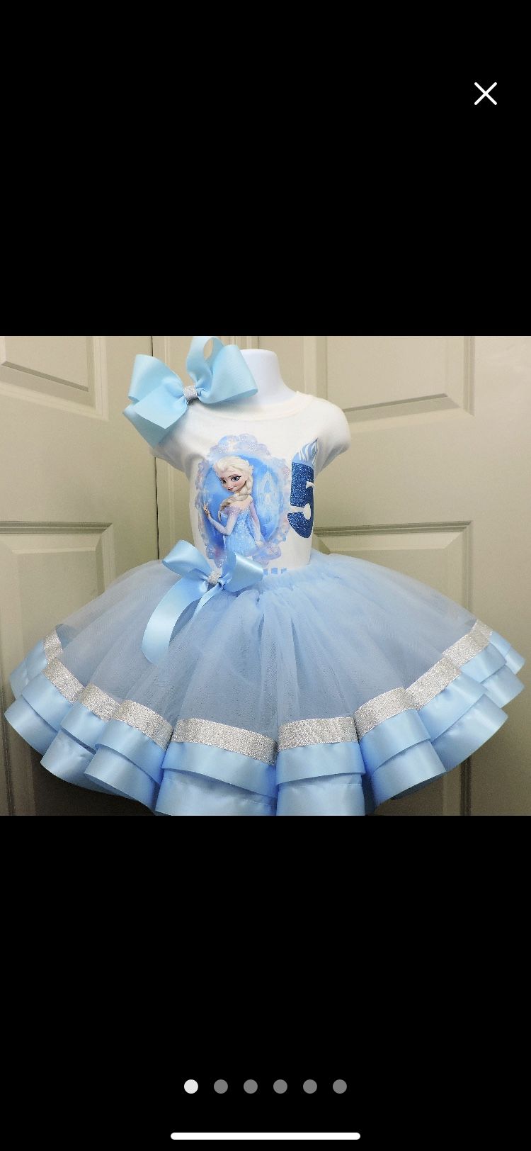 Elsa tutu skirt