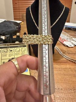 gold nugget 2 finger ring