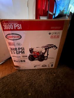 Brand new power washer 3600 psi