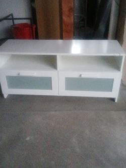 White tv stand