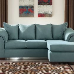 Darcy Sky Sofa Chaise / couch 