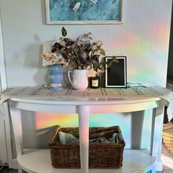 White Entry Table 
