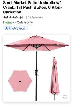 2 pink umbrellas