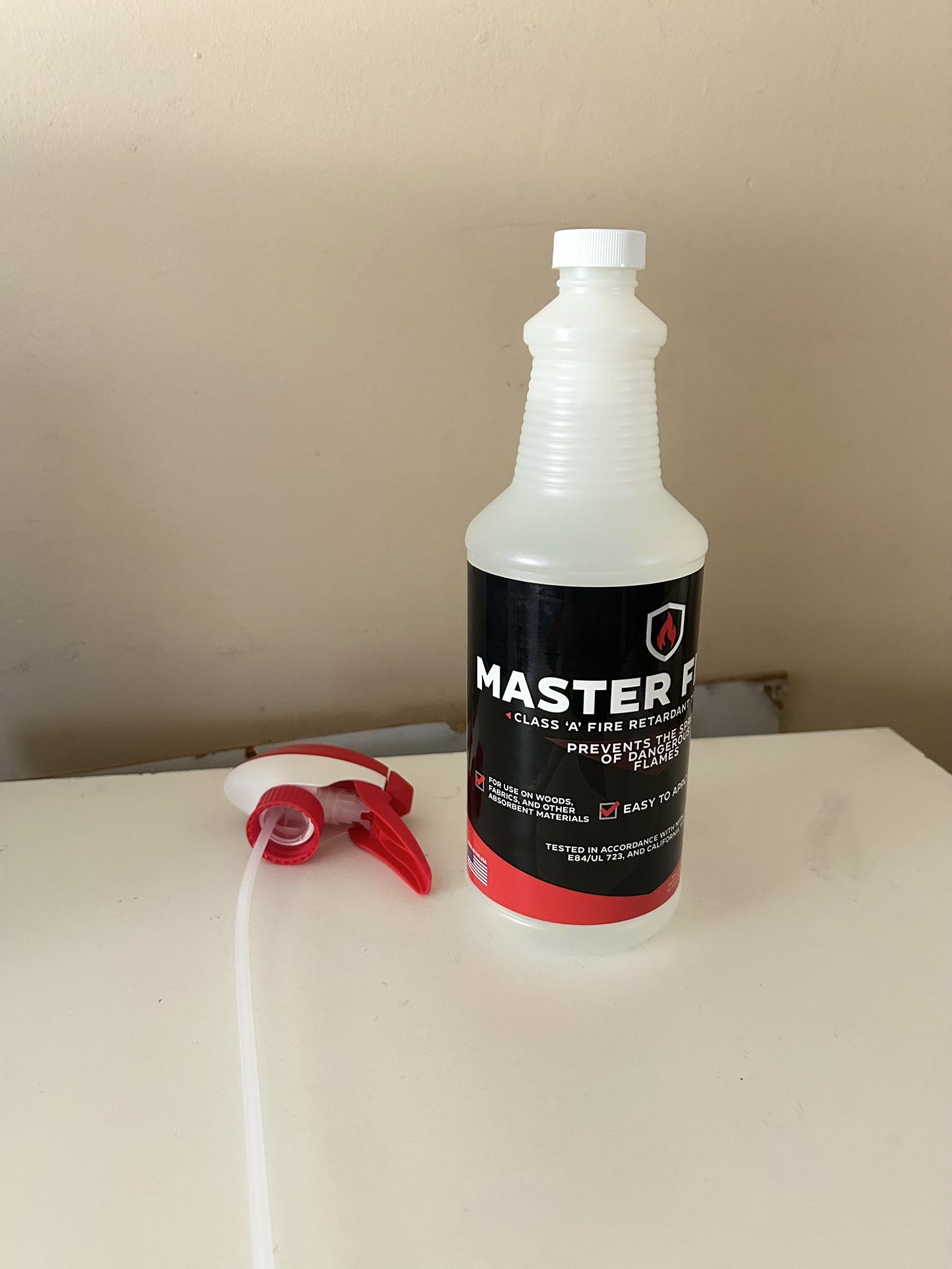 Master Flame Fire Retardant Treatment – Protects Wood, Fabric & More