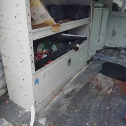 Three White Van Shelf's