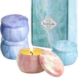 Scented Candles Gifts Set : 4pack Aromatherapy 100%Natural Soy Candles 4.4Oz 