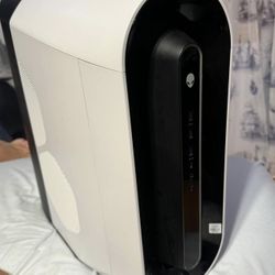 Alienware Desktop Gaming Tower with cables, Keyboard, And Mouse.