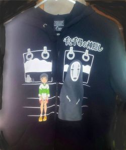 Vintage  Pristine  Anime Collectable-Our Universe Studio Ghibli Spirited Away Train Ticket Hoodie Xsmall