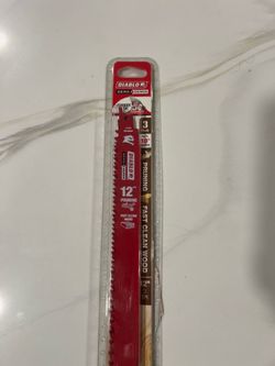 DIABLO 12 in. 3 TPI Demo Demon Carbide Teeth Reciprocating Saw Blades for Pruning and Clean Wood (New)