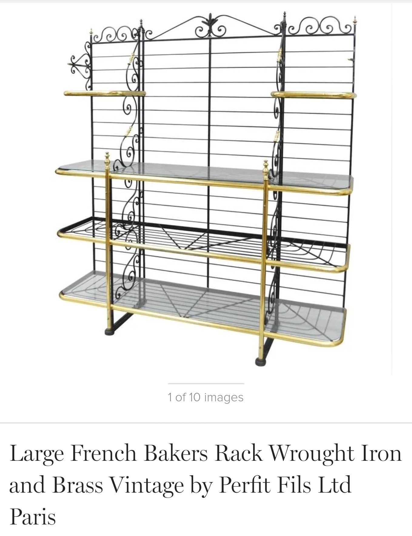 LARGE BAKERS RACK METAL KITCHEN ANTIQUE SHELVES, CAST IRON AND NICKEL, FOR SALE $550. SIZE# 7 .FT TOLL BY 5 FT WIDE .WX 19IN D, MD 20TH CENTURY.