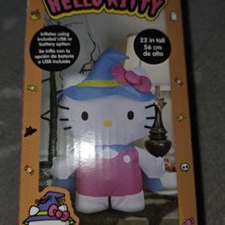 Hello Kitty Halloween Witch Inflatable 
