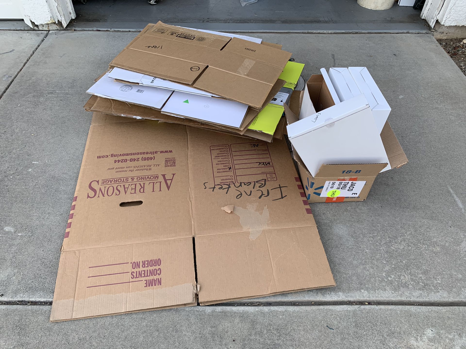 FREE Boxes for packing/moving
