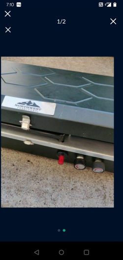 Propane stove and grill  used  in once. Like New