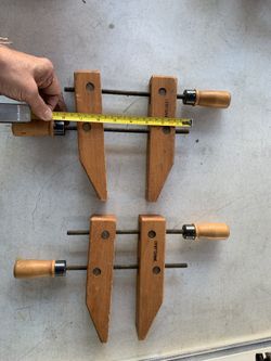 Pair Of Craftsman Wooden Clamps