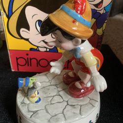 Vintage Pinocchio Music Box- with Original Box