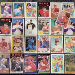 (25) Pete Rose Baseball Card Lots Cincinnati Reds - Multiple Available 
