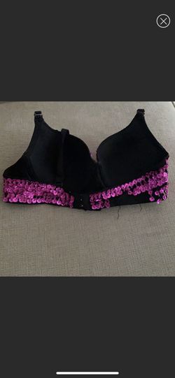 Meishulanna sequin beaded bra Size 34/75 Beautiful hot pink sequin bra Wire  push up bra Removeable straps Preowned This bra is missing some sequi for  Sale in Fremont, CA - OfferUp