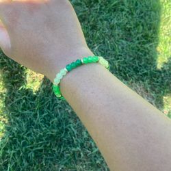 Green Beaded Bracelet