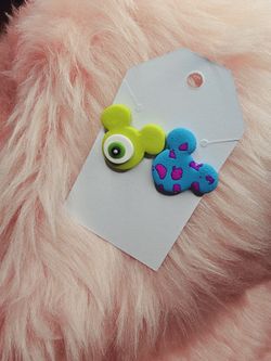 Monsters Inc Clay Earrings