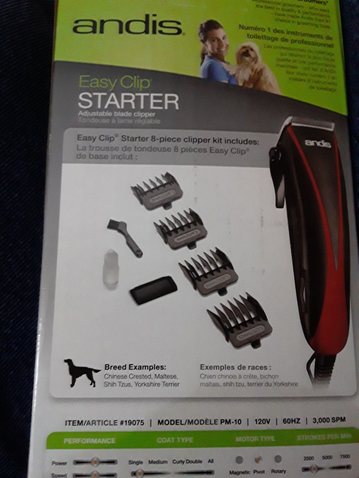 Andis dog trimming clippers