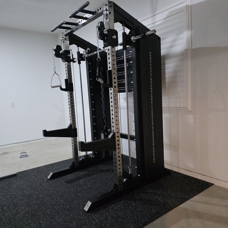 🔥NEW Vesta Pioneer 3in1 | Functional trainer | Squat Rack | Smith Machine | 200lbs weight stack | Gym Equipment | Commercial Grade | FREE DELIVERY 🚛