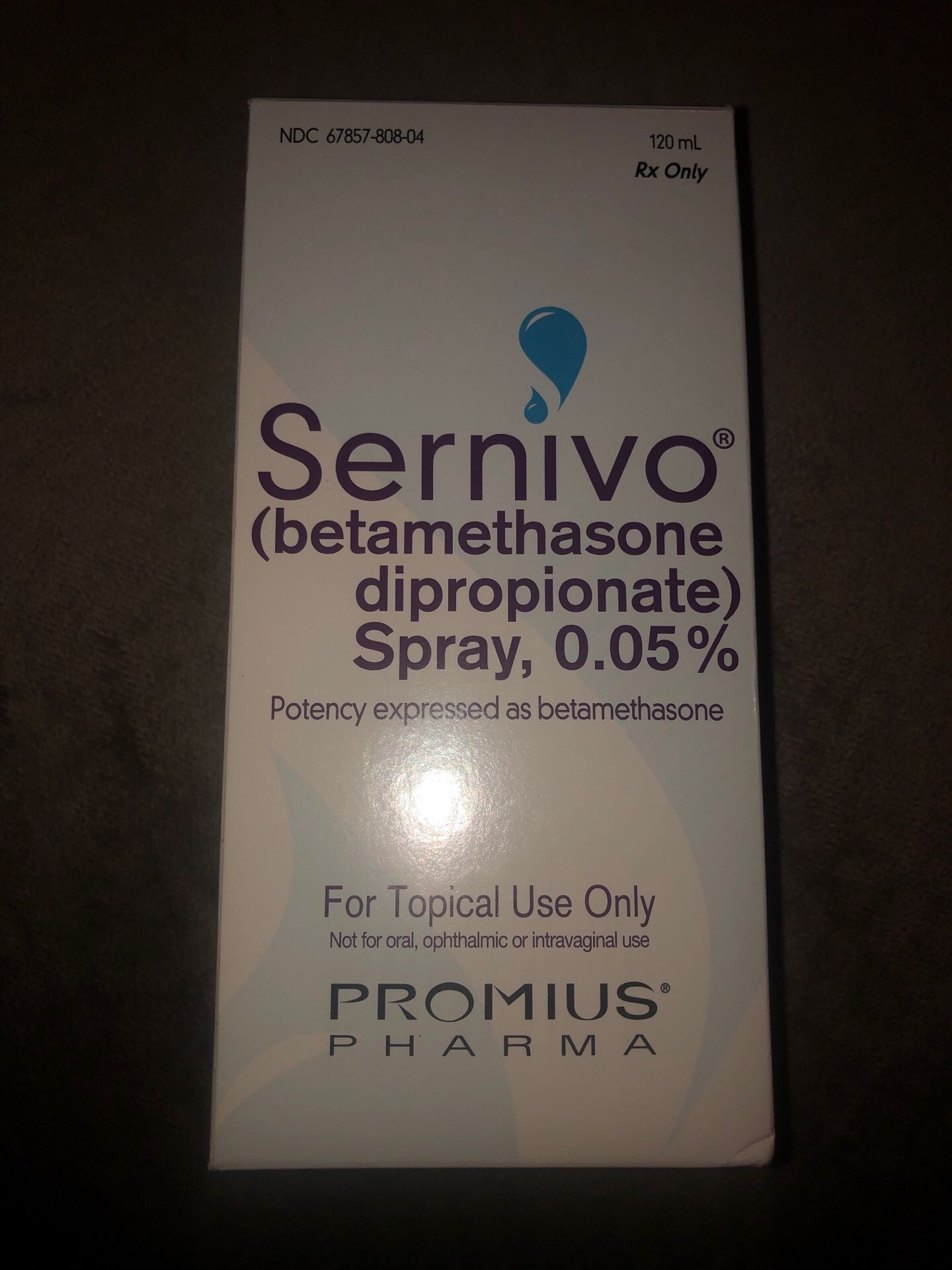 Sernivo Spray, 120ml-0.05% - Exp 02/20 ***NEW/SEALED***