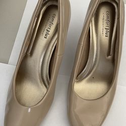Beige Flats Heels Size 9 Womens 