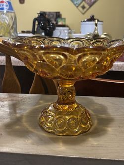 Amber Moon And Stars Dish