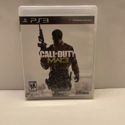 Call of Duty Modern Warfare 3 Sony PlayStation 3 2011 PS3 MW3 W/ MANUAL TESTED