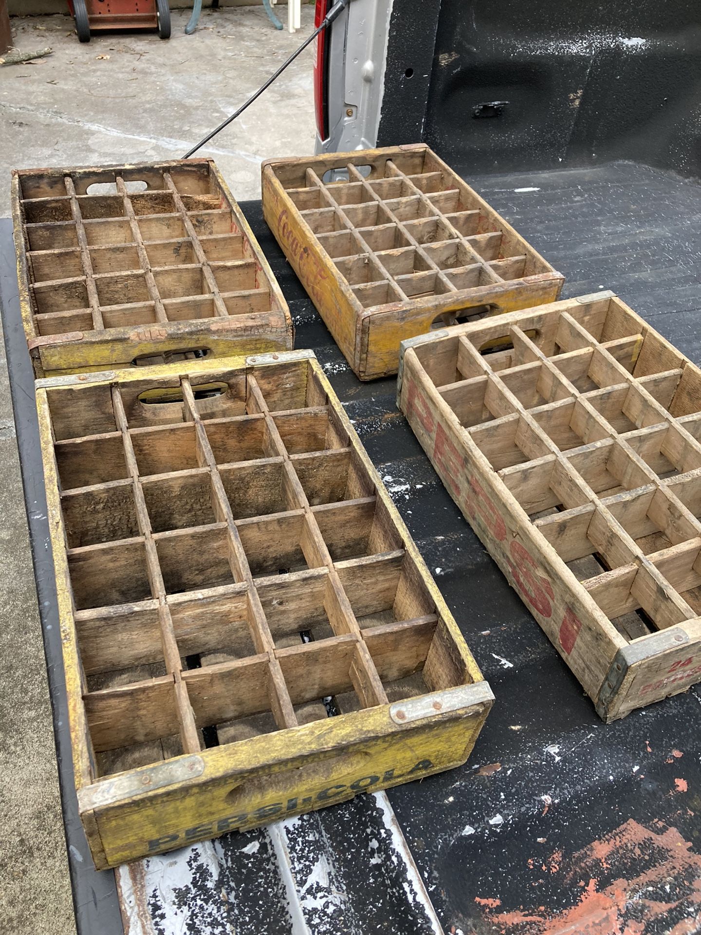 Coke And Pepsi Wood Boxes