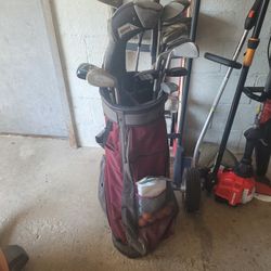 Set Of Used Clubs With Bag