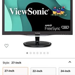 ViewSonic 27in Gaming Monitor 