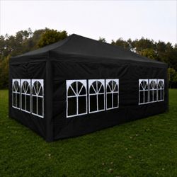 10x20 Canopy and Sidewalls with Windows