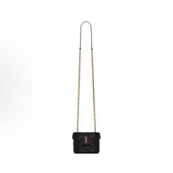 SAINT LAURENT YSL June, antique bronze hardware, diamond - quilted, chain shoulder strap,