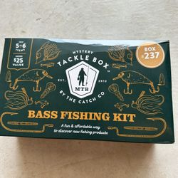 Mystery Tackle Box By the Catch Co Bass Fishing Kit - NEW/SEALED #237