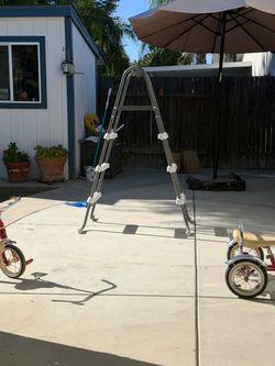 Pool ladder 3ft to 4ft wall