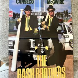 Canseco And McGwire Poster 1988
