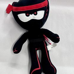 Ninja Kidz 2021 Plush Doll Anime Figure Cartoon Stuffed Animal 12” Toy Black Red