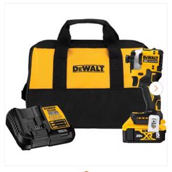 ⚡ DEWALTATOMIC 20V MAX Lithium-Ion Cordless 1/4 in. Brushless Impact Driver Kit, 2 Ah Brand New