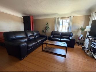 Leather sofa couch set FREE DELIVERY