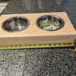 Custom Dog Water & Food Station