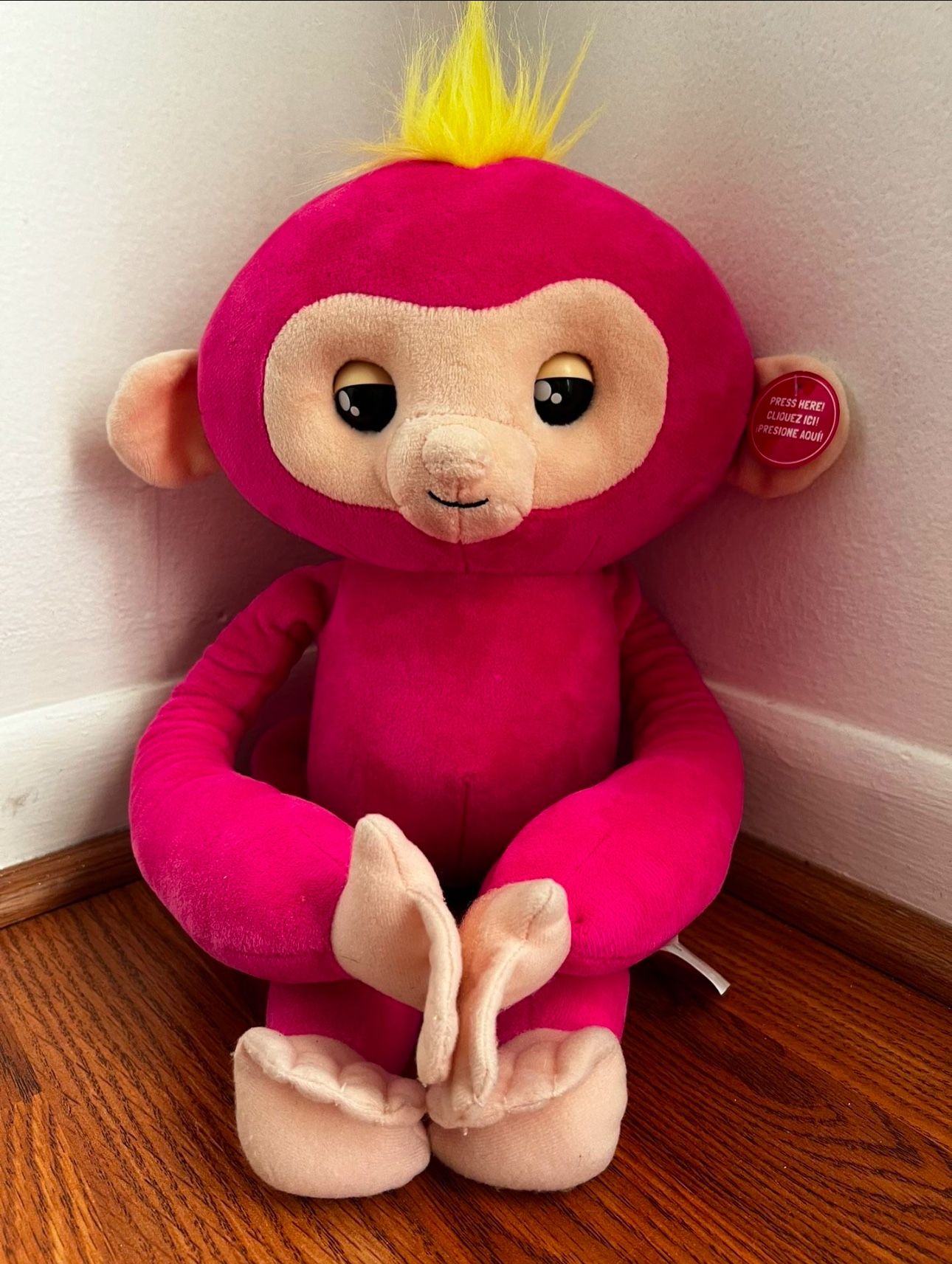 Fingerling Interactive Stuffed stuffy plush baby monkey Pink