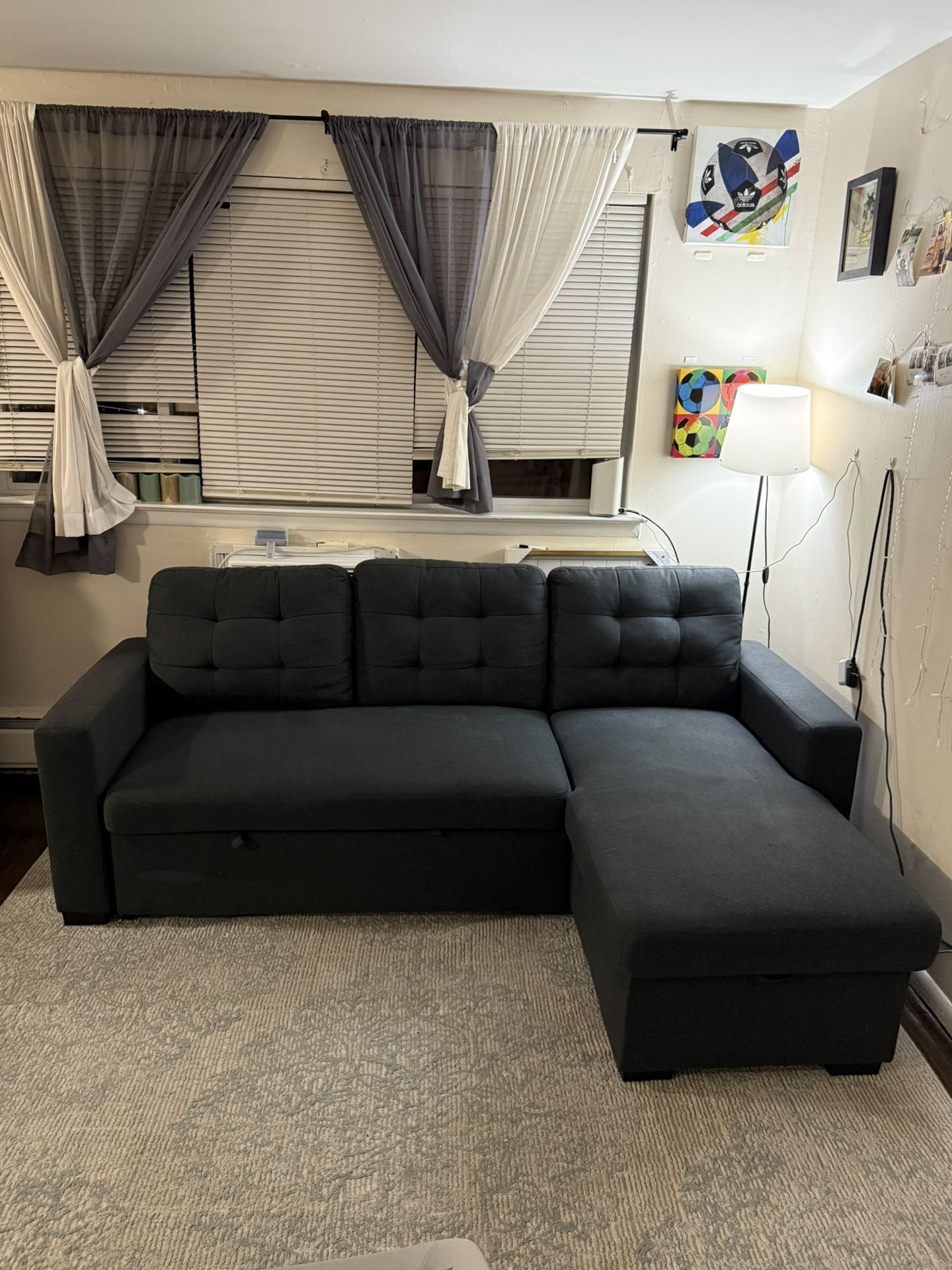 2-pc. Reversible Sofa Chaise w/ Pop-Up Sleeper
