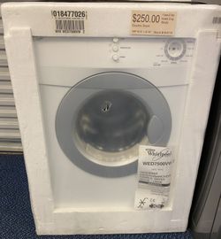*NEW IN BOX* White Whirlpool 24” Electric Dryer (6-0001S)