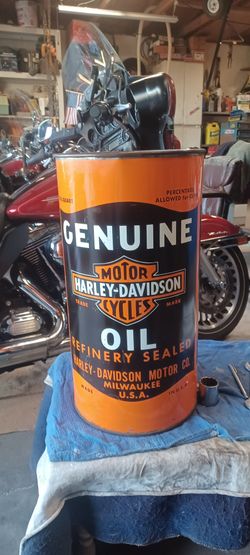 Harley Oil Barrel
