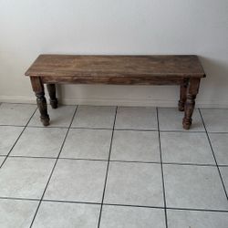 Solid Wood Bench 