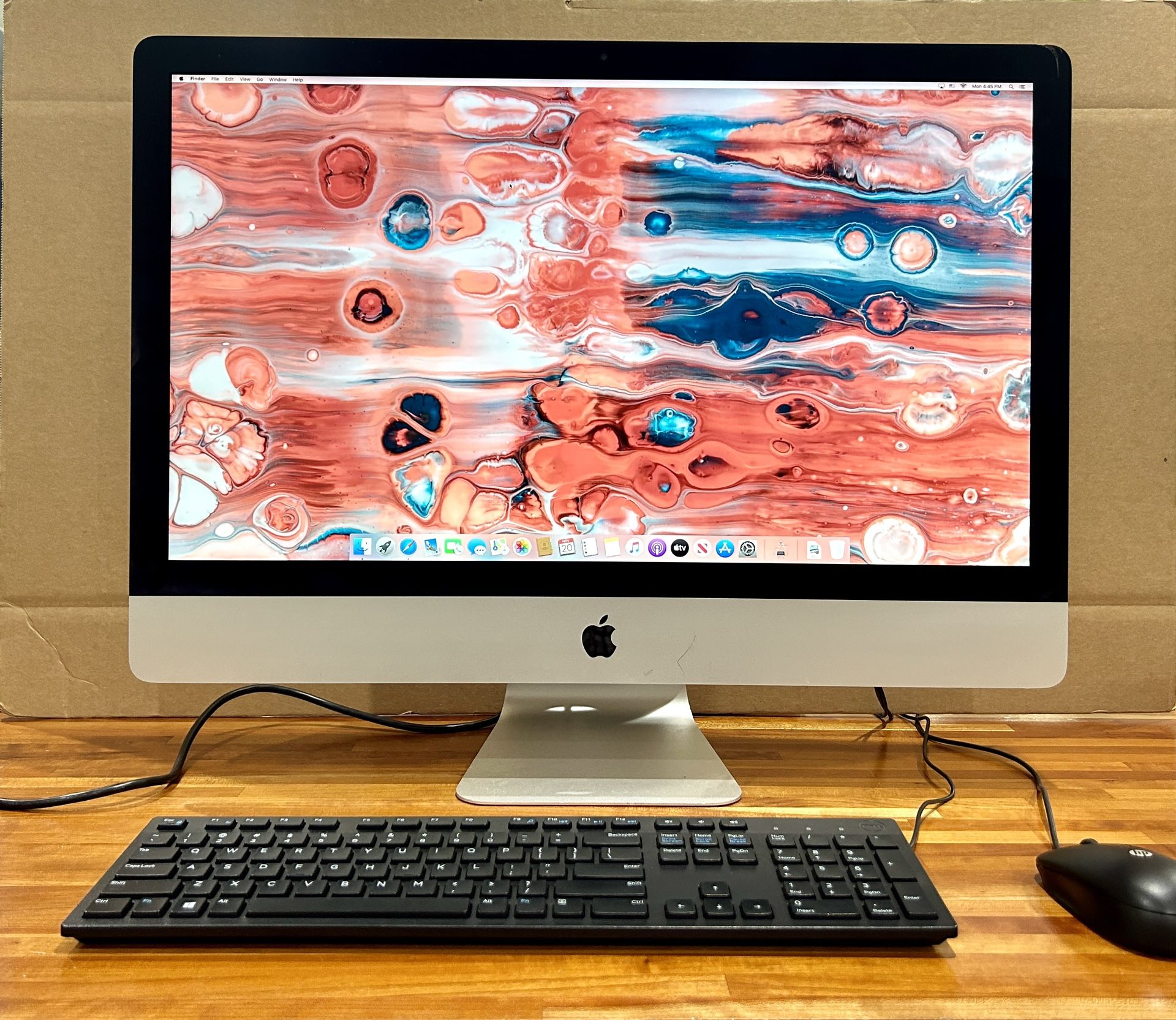 Apple imac 27” 2013 3.2Ghz Quad Core intel i5 8GB RAM 1TB SSD NVIDIA V Ram 1GB Chipped Glass