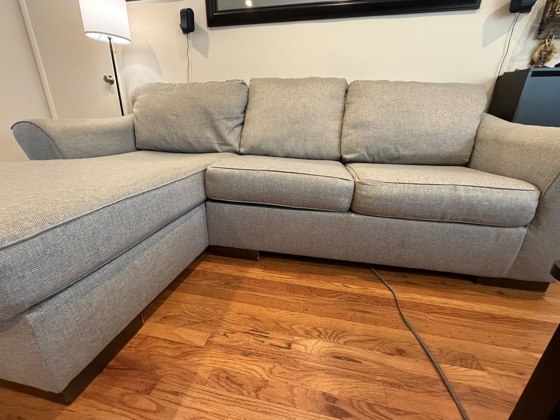 107.5" Ashley Furniture, Sofa Couch w L Chaise