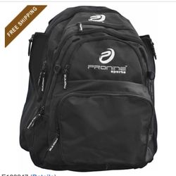 Pro Nine baseball Backpack-New- Hold 2 Bats On Side
